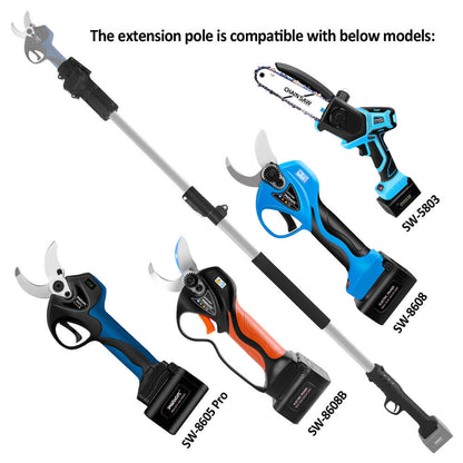 2m Extension Pole for model 8608/8605 Pro/758/768/CS-1/CS-2/PRU models - Swansoft Europe