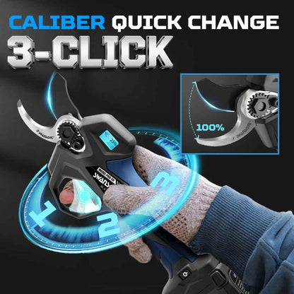 30mm electric secateurs,battery pruning shears for vineyard,quickly reset|16.8V-4Ah/2Ah|Working6-8h|850W | PRU30 - Swansoft Europe