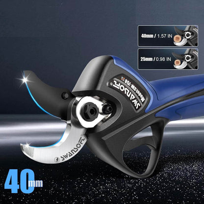 40mm Electric Pruning Shears | 21V 2*4Ah|Working8-10h|1050W| SW-758 - Swansoft Europe