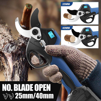 40mm Electric pruning shears,LED |21V-2.5Ah *3 | battery pruning secateurs | no cable | SW-8605 Pro - Swansoft Europe