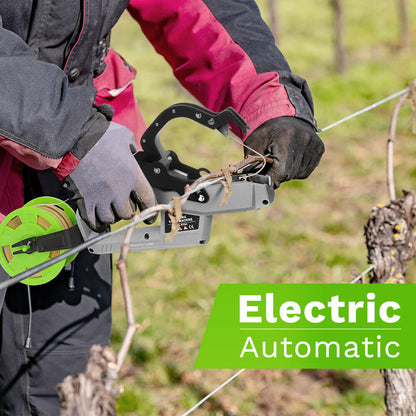 Electric plant tying machine, binding tool for vines, 2.5Ah battery SWANSOFT 9701 - Swansoft Europe