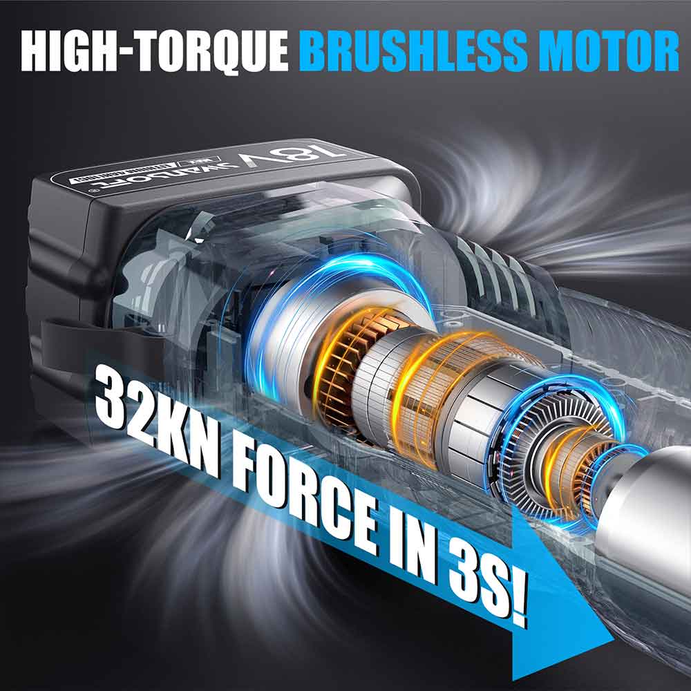 Heavy-Duty Hydraulic Pipe Press Tool, 32KN Battery Pipe Crimping Tool, V/M Contour Type - Swansoft Europe