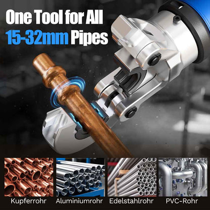 Hydraulic Battery Pipe Press Tool, V+U+TH Complete Kit, Multilayer Crimping Pliers 301B - Swansoft Europe