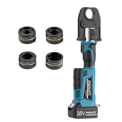 Multilayer Pipe Press Tool with Interchangeable Dies | Quick-Change U, TH, V Profiles 206B - Swansoft Europe