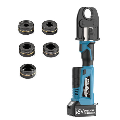 Multilayer Pipe Press Tool with Interchangeable Dies | Quick-Change U, TH, V Profiles 206B - Swansoft Europe