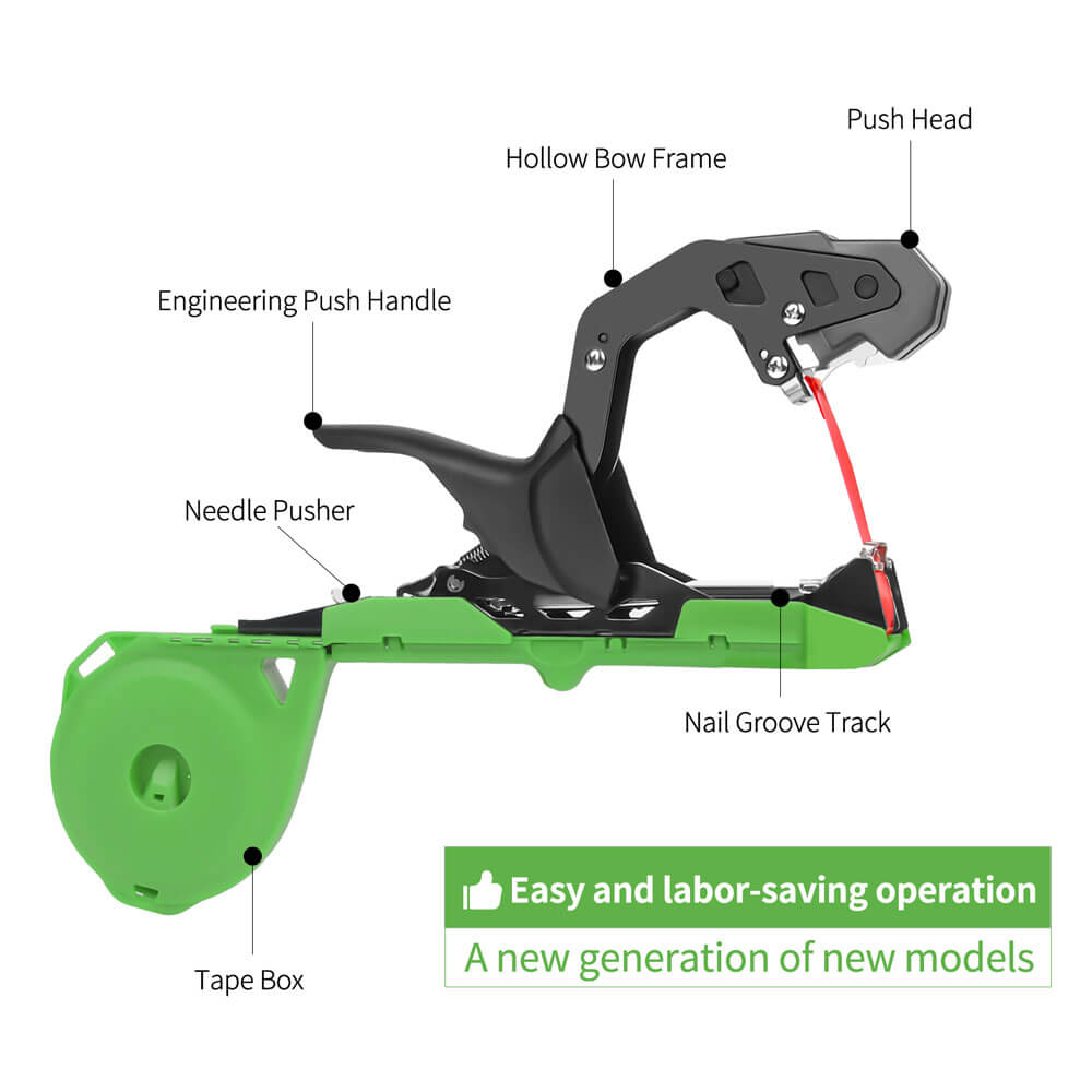 Plant tying machine, upgrade binding machine for tomatoes, grape and vegetables garden - Swansoft Europe