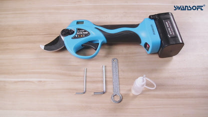 35mm Electric Pruning Shears |16.8V-2*4Ah | LED screen|Working8-10h|740g|840W |SW-8608 New color