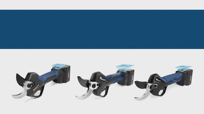 36 mm elektrische Gartenschere | | 16,8 V–2*4 Ah | Baumschere für Weinberge und Obstgärten | Betriebsdauer 8–10 h | 900 W | PRU36