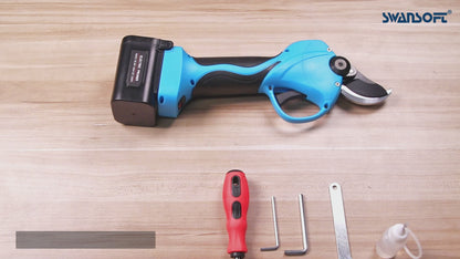 35mm Electric Pruning Shears |16.8V-2*4Ah | LED screen|Working8-10h|740g|840W |SW-8608 New color