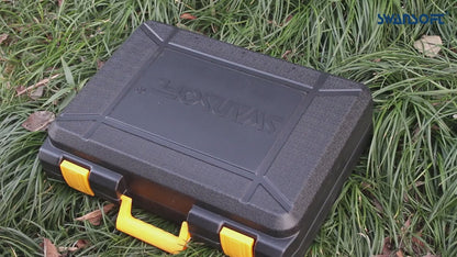 36 mm elektrische Gartenschere | | 16,8 V–2*4 Ah | Baumschere für Weinberge und Obstgärten | Betriebsdauer 8–10 h | 900 W | PRU36